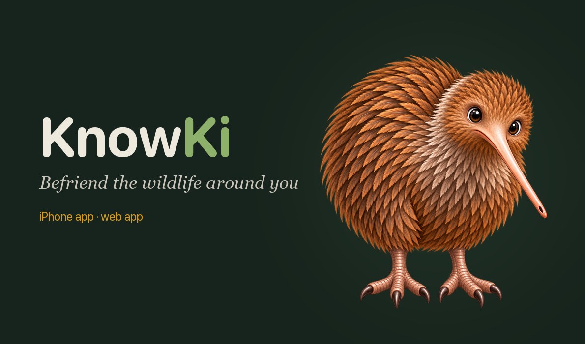 KnowKi wordmark beside Ki the kiwi