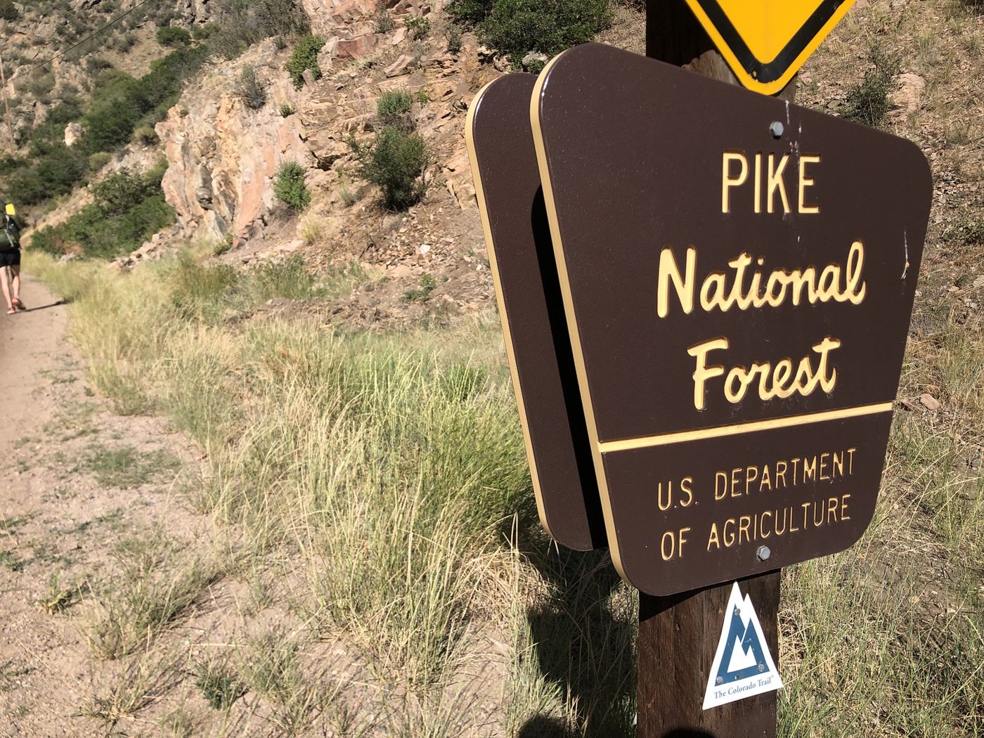 Pike National Forest sign.