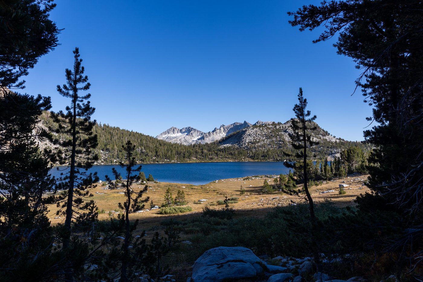 Evening over the lakes.