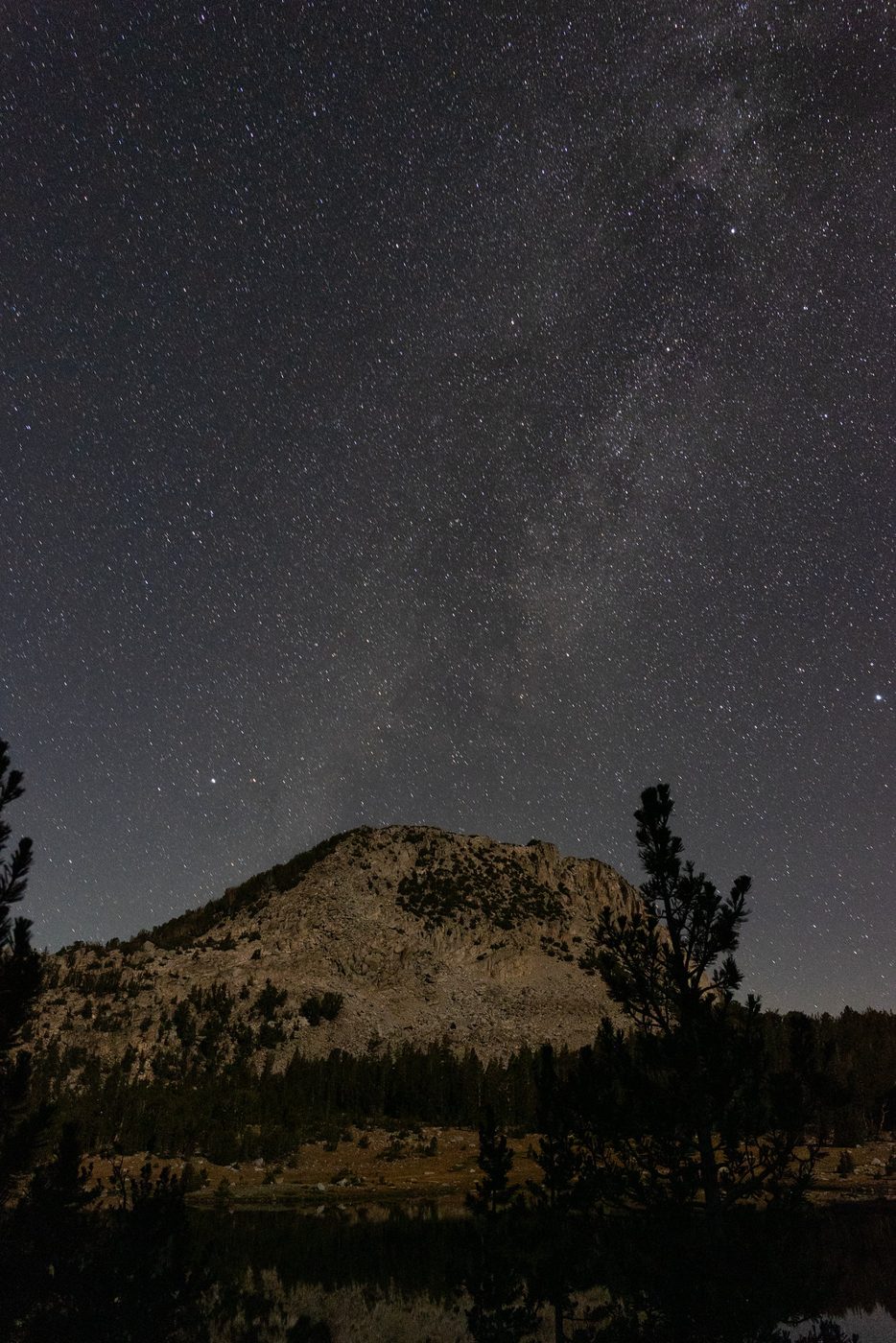 Milky Way over the ridge.