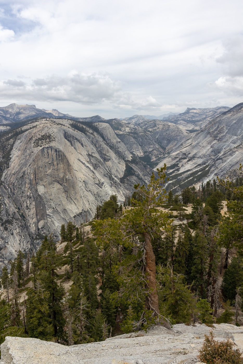 Granite country from the trail.