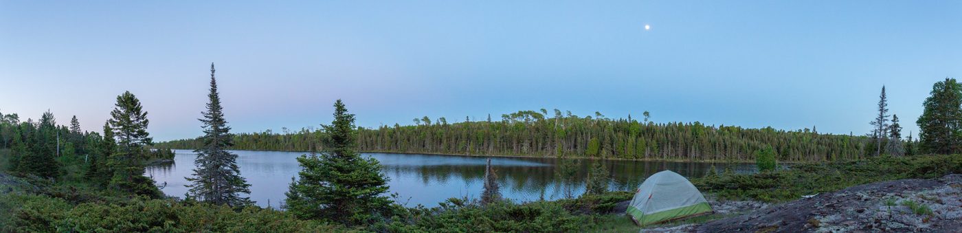 Evening lake.