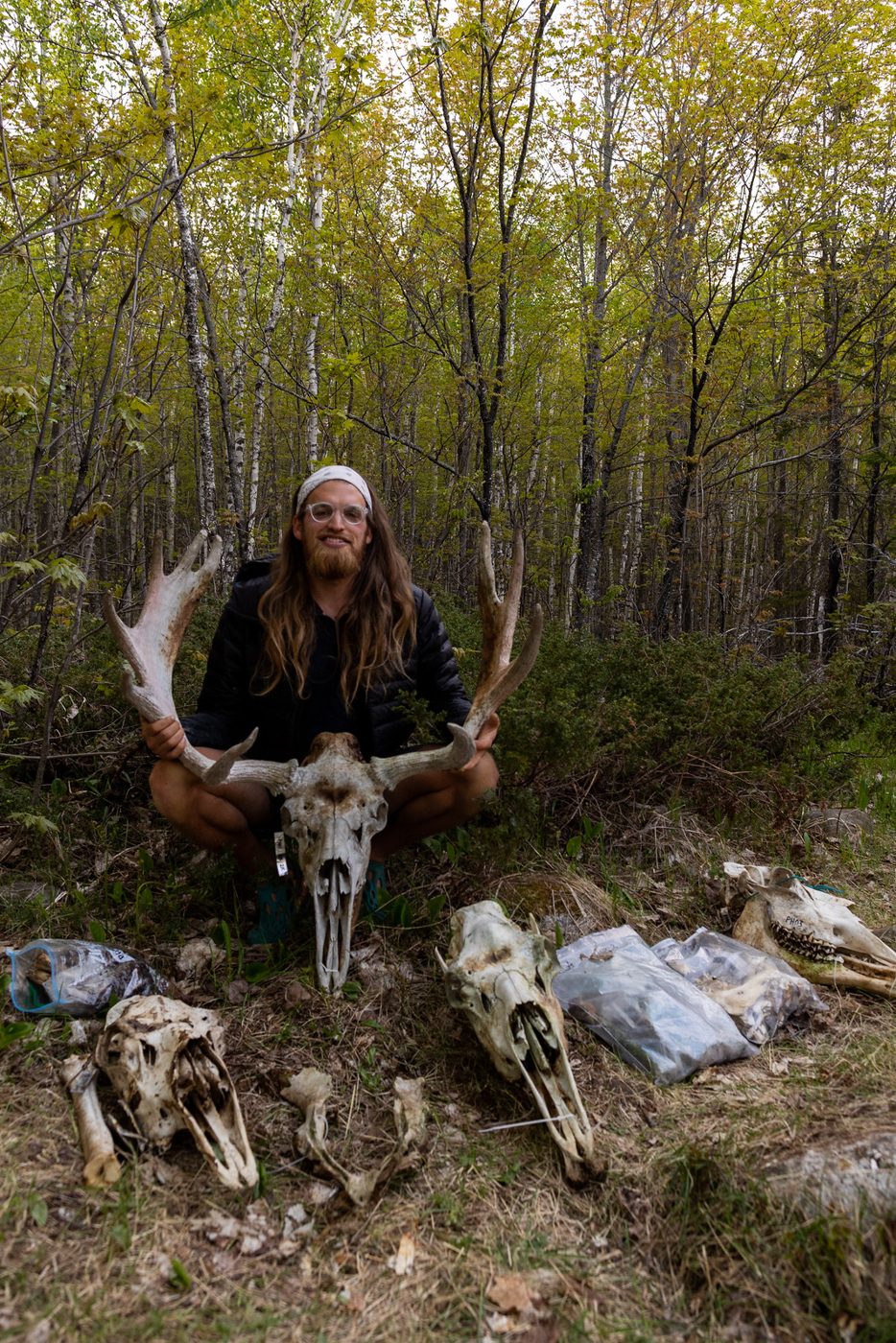 Me with the day’s antlers and skulls.