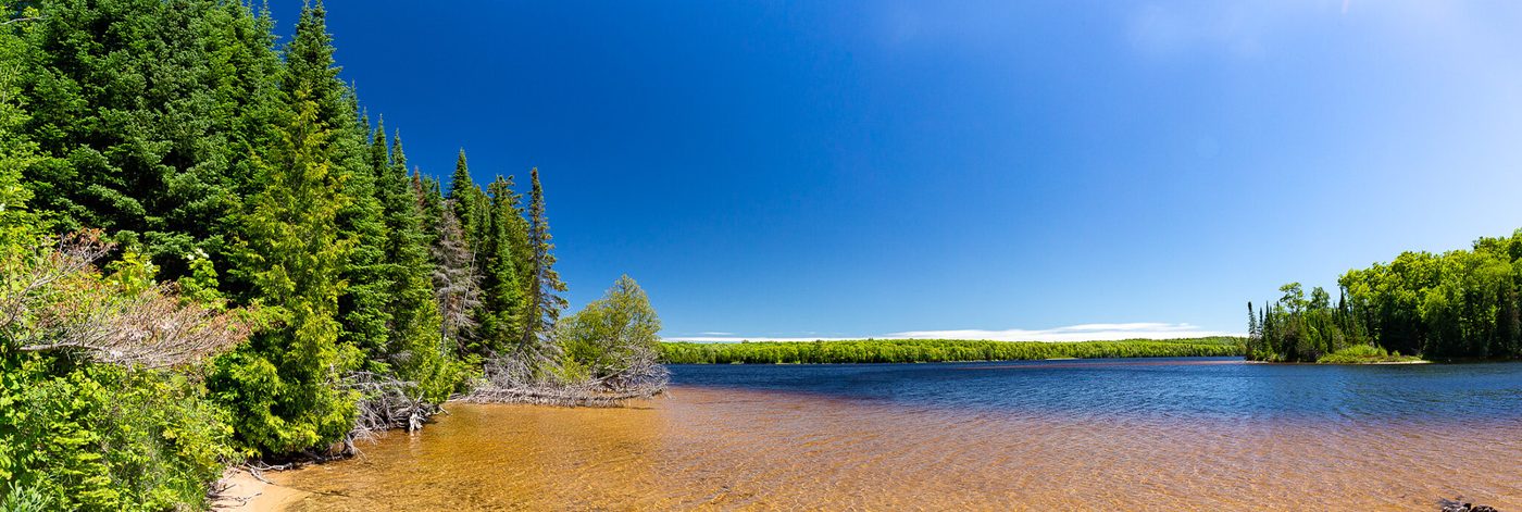 Lake Superior shoreline.