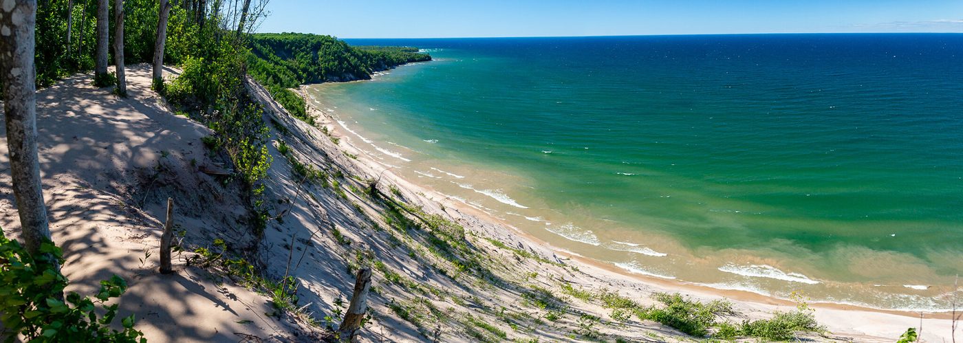 Grand Sable Dunes from above.